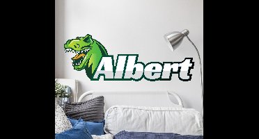 Muursticker dinosaurus personaliseerbaar