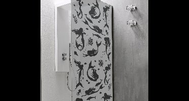 Douche zelfklevende sticker zeemeermin