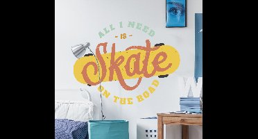 Sticker sport Retro skateboard