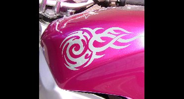 Motor stickers Tribale vlam