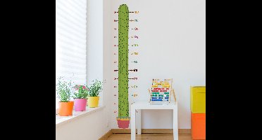 Kinderkamer muursticker cactus groeimeter