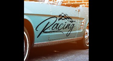 Racewagen bestickering auto