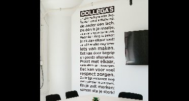 Kantoor tekst sticker collega's
