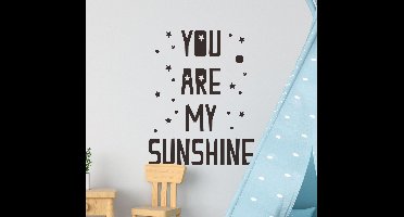 Muurstickers tekst you are my sunshine