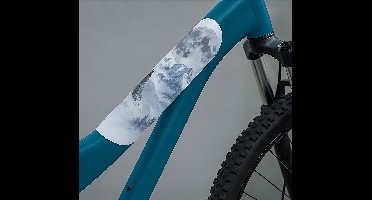 Fiets sticker bevroren maan frame