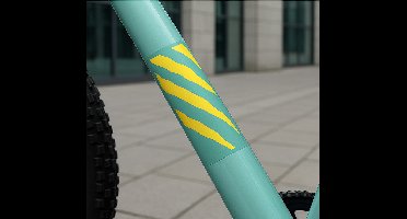 Fiets sticker tiger stripe frame
