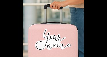 Sticker met elegante lettertype op maat naam