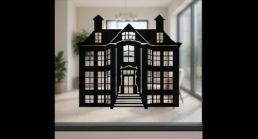 Raamsticker heritage house outline