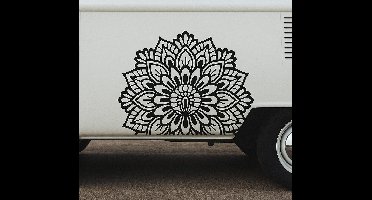 Caravan sticker lotus stijl mandala