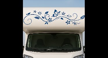Caravan sticker cerulean vlinder versiering