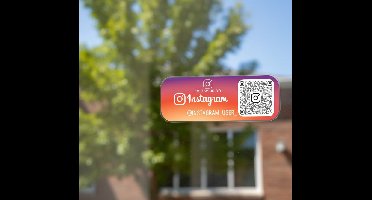 Sticker sunset gradient instagram qr