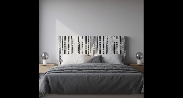 Meubel sticker zwart-witte glitch strepen