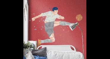 Muurstickers sport moderne voetballer