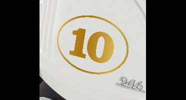 Auto stickers gouden nummer 10