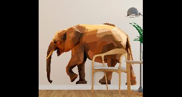 Wilde dieren stickers geometrische olifant