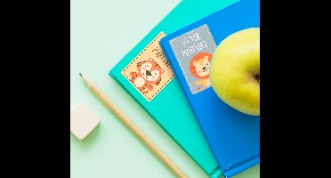 Etiketten voor schoolboekjes educatief sticker