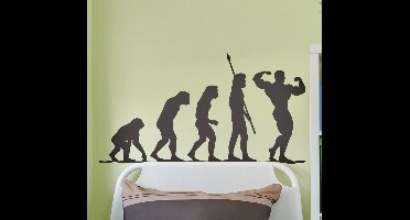 Gym evolutie muur decor