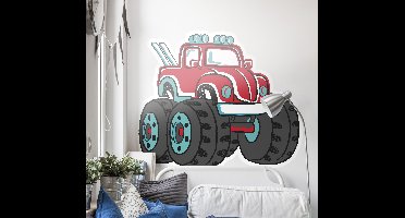 Monster truck zelfklevende autosticker
