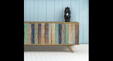 Meubel sticker houten patroon