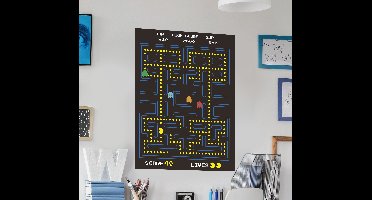 Zelfklevende muursticker pacman videogame