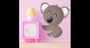 Sticker kinderkamer vrolijke jonge koala