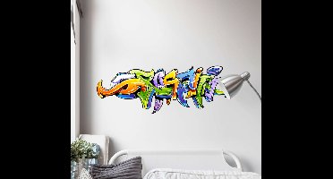 Veelkleurig graffiti stickers