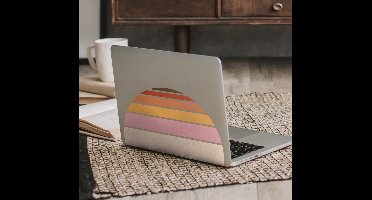 Stickers voor laptop 70's zon laptop