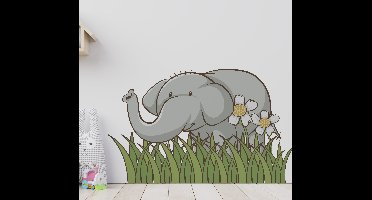 Stickers olifant in de tuin