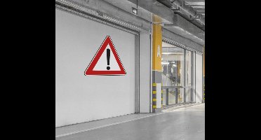 Sticker verkeersbord pas op