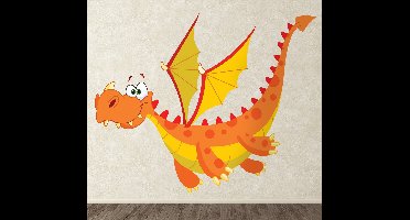 Kindersticker Oranje Draak