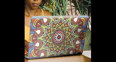 Laptop skin mooie kleur mandala