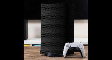 PS5 sticker Zwarte koolstofhuid