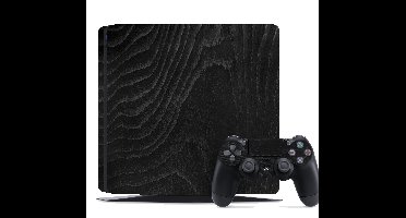 PS4 sticker Ps4 zwart hout