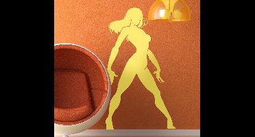 Sticker Silhouette Super Heldin