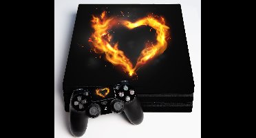 PS4 sticker Hart van vuur