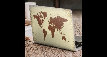 Stickers voor laptop Vieze oude wereldkaart
