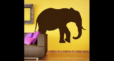 Sticker silhouette olifant