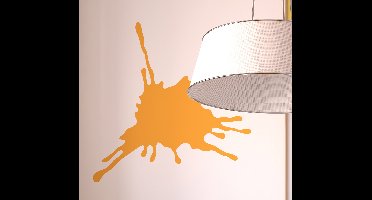 Sticker decoratie vlek