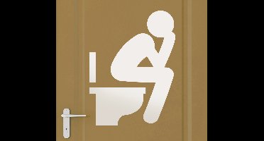 Deursticker wc toilet