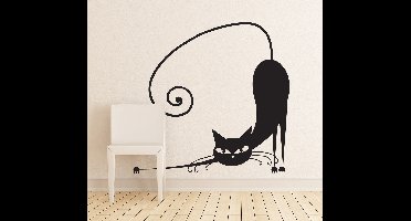 Muursticker Decoratieve Kat