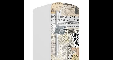 Koelkast sticker krant