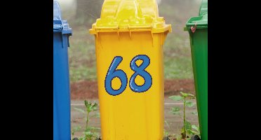 Container sticker Cijfers in blauw