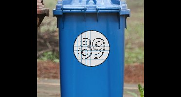 Container sticker Handgetekende nummers