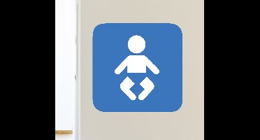 Sticker verschoonruimte baby