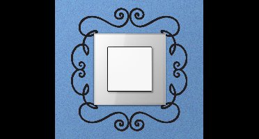 Sticker lichtschakelaar ornamenten