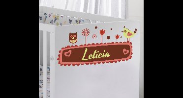 Sticker kinderkamer naam personaliseren