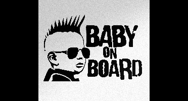 Baby aan boord sticker Baby rockster
