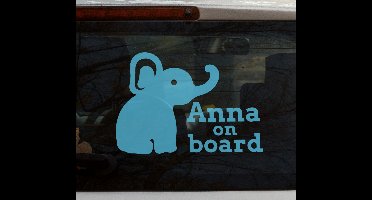 Baby aan boord sticker Schattige olifant