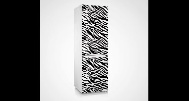 Sticker koelkast patroon zebra