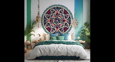 Sticker kleurrijke mandala